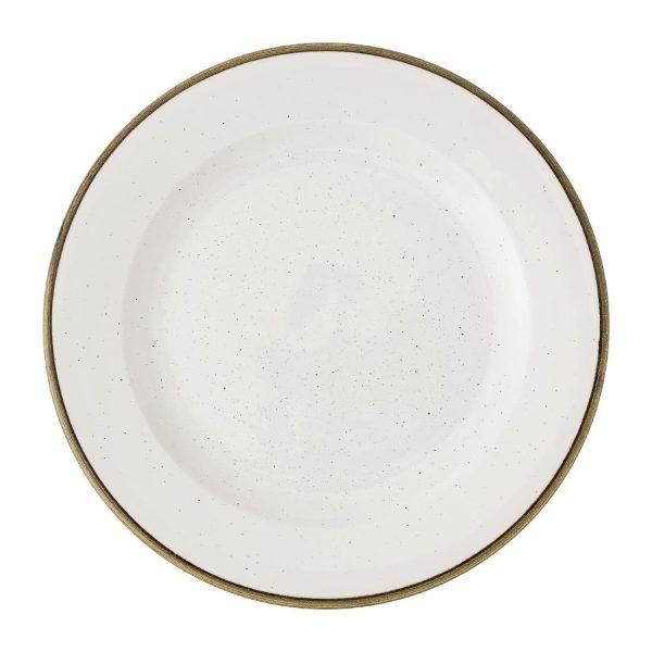 Churchill Stonecast Barley White Profile Plates 305mm (12 Pack)