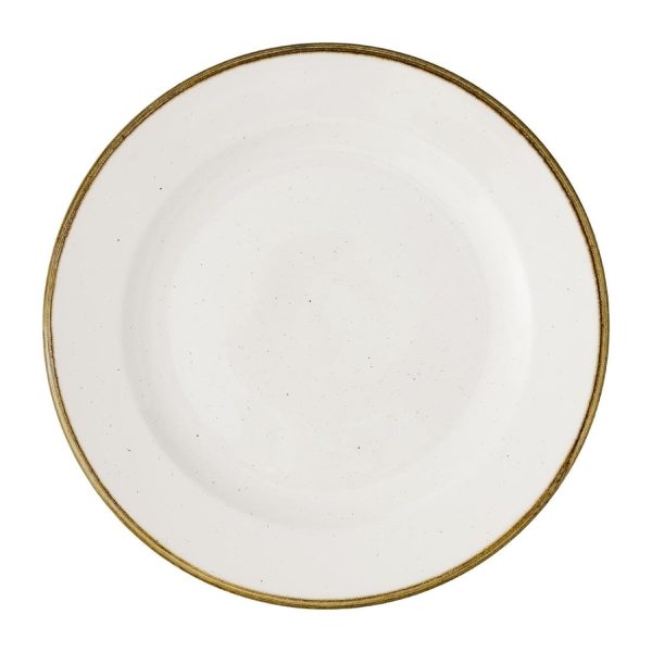 Churchill Stonecast Barley White Profile Plates 210mm (12 Pack)