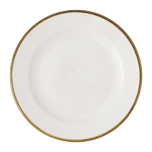 Churchill Stonecast Barley White Profile Plates 229mm (12 Pack)