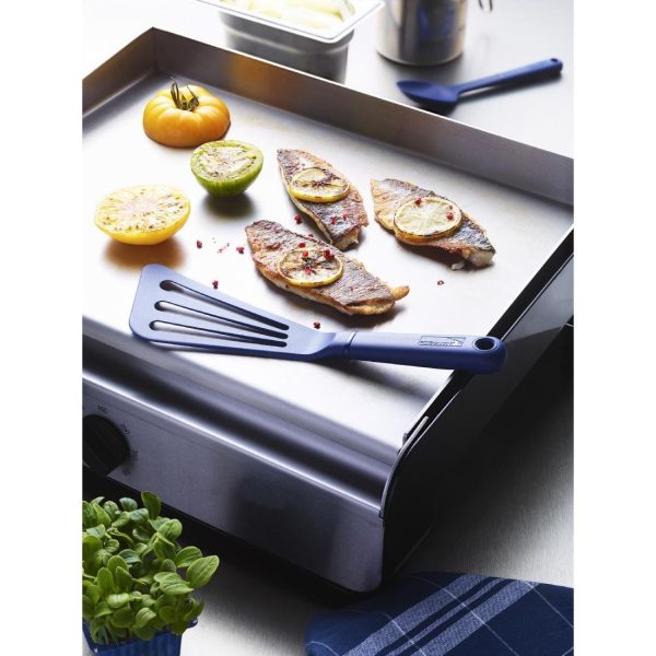 Deglon Blue Flexible Slotted Spatula 280mm - Image 4