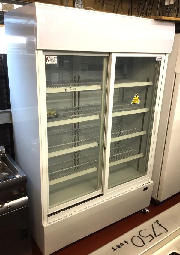 Upright Display Fridge Sliding Double Door 1200 Litre