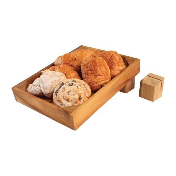 Olympia Wooden Menu Holder and Riser - Image 6