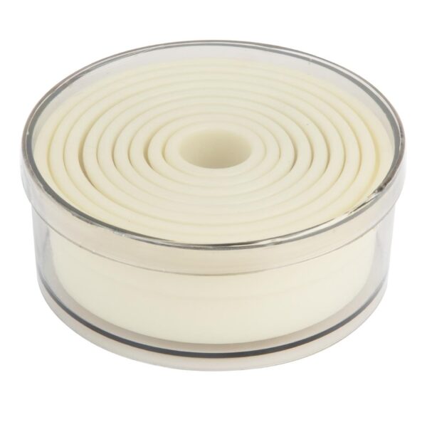 Vogue Plain Round Nylon Pastry Cutters (Pack 9)
