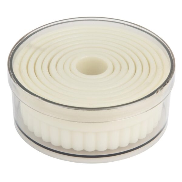 Vogue Serrated Round Pastry Cutters Nylon (Pack 9)