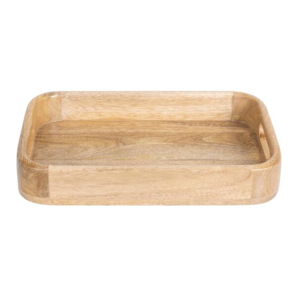 Olympia Mango Wood Rectangular Deep Sided Tray 300x190mm - Image 3