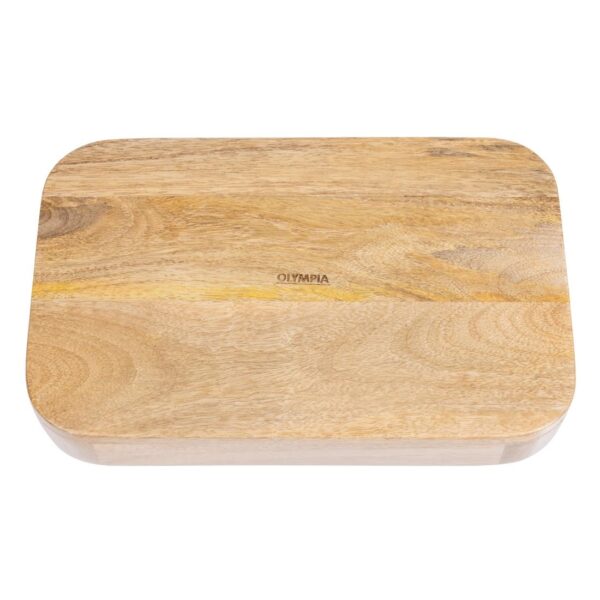 Olympia Mango Wood Rectangular Deep Sided Tray 300x190mm - Image 7