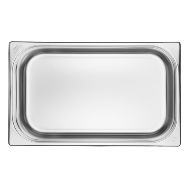 Nisbets Essentials Stainless Steel Gastronorm Tray 1/1 100mm (Pack 3) - Image 4