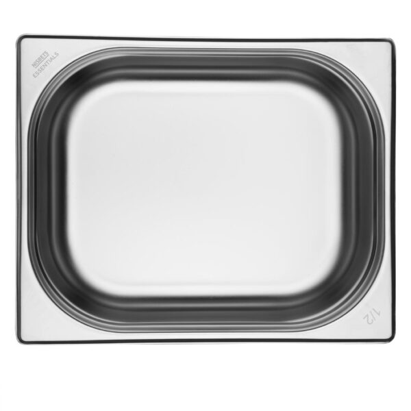 Nisbets Essentials Stainless Steel 1/2  Gastronorm Tray 100mm (Pack 3) - Image 4