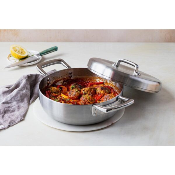 Samuel Groves Urban St/St Tri-Ply Chefs Pan with Domed Lid 26cm - Image 9