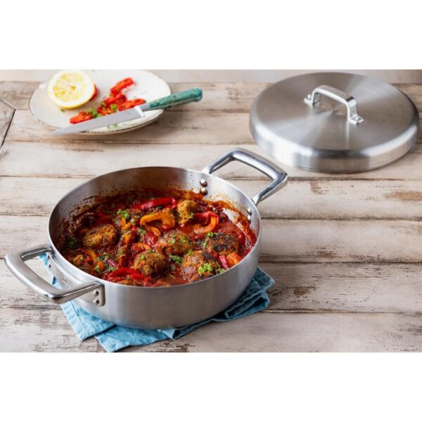 Samuel Groves Urban St/St Tri-Ply Chefs Pan with Domed Lid 30cm - Image 2