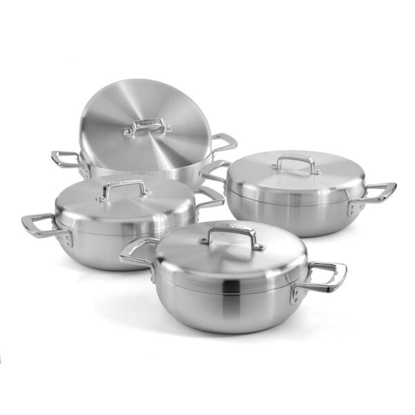 Samuel Groves Urban St/St Tri-Ply Chefs Pan with Domed Lid 30cm - Image 4