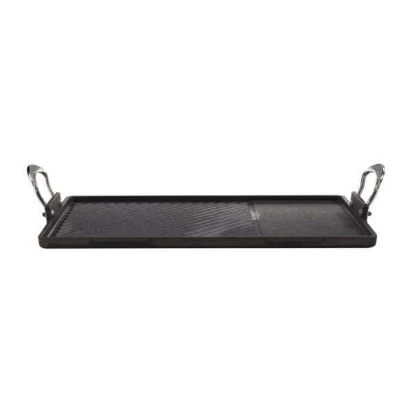 Britannia Cast Iron Double Burner Griddle Pan 45x25cm - Image 6