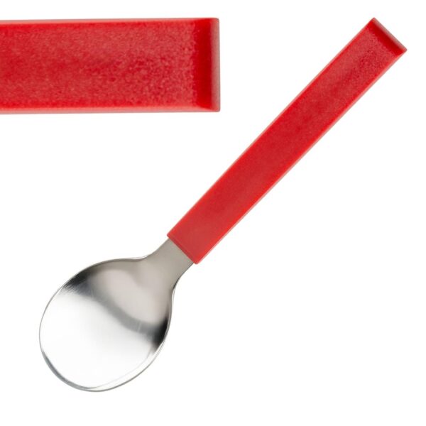 Amefa Select Straight Dessert Spoons Red (12 Pack)