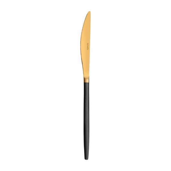 Amefa Soprano Table Knives Black & Gold (12 Pack) - Image 2