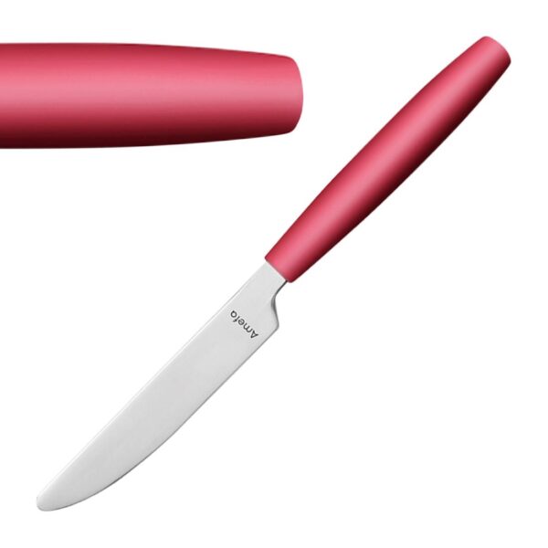 Amefa PIXEL Dessert Knives Red (12 Pack)