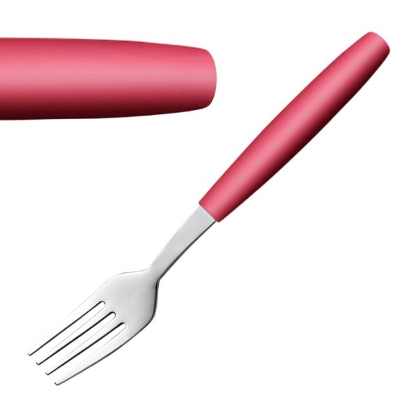 Amefa PIXEL Dessert Forks Red (12 Pack)