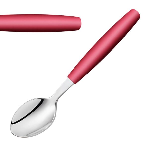 Amefa PIXEL Dessert Spoons Red (12 Pack)