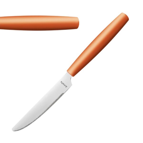 Amefa PIXEL Table Knives Orange (12 Pack)