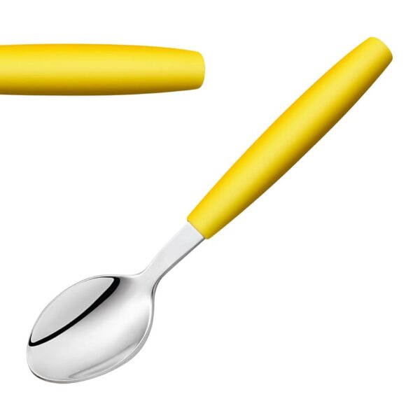 Amefa PIXEL Dessert Spoons Yellow (12 Pack)