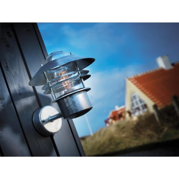 Nordlux Blokhus Up Outdoor Wall Light Galvanised - Image 3