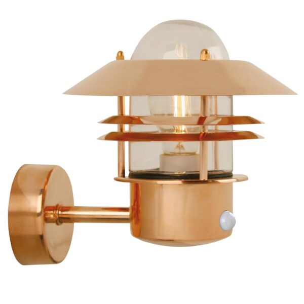 Nordlux Blokhus Up Sensor Outdoor Wall Light Copper