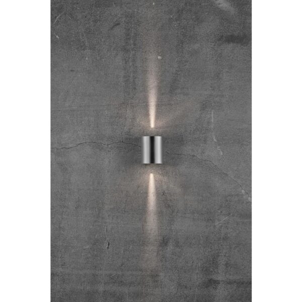 Nordlux Canto 2 Outdoor Wall Light Stainless Steel - Image 7