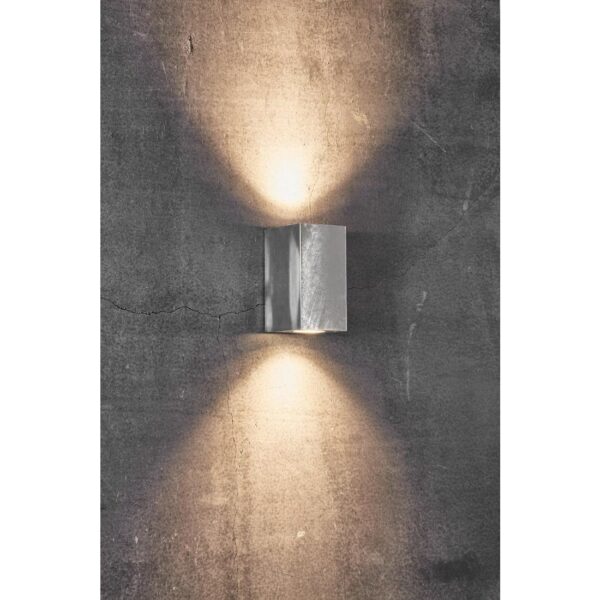 Nordlux Canto Maxi Kubi 2 Outdoor Wall Light Galvanised - Image 2