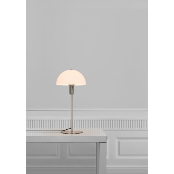 Nordlux Ellen 20 Indoor Table Lamp Brushed Steel, Glass Shade - Image 2