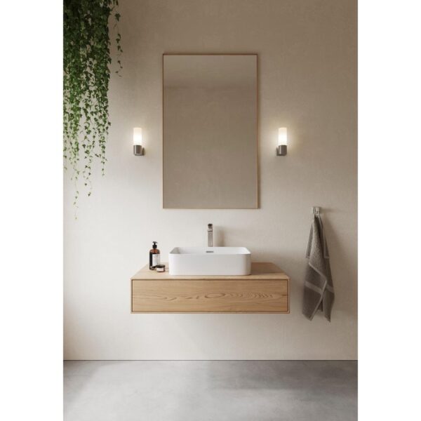 Nordlux Tangens Single Indoor Wall Light Brushed Steel - Image 2
