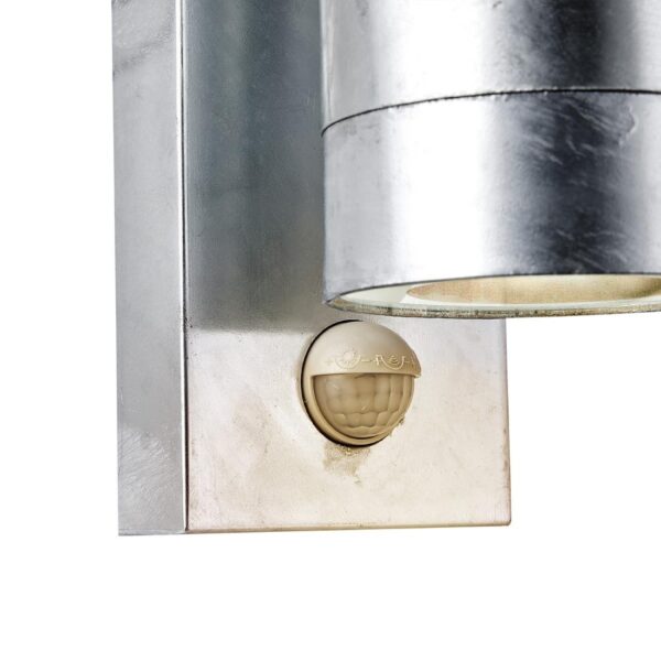 Nordlux Tin Maxi Sensor Outdoor Wall Light Galvanised - Image 6