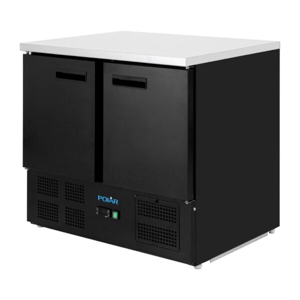 Polar G-Series Double Door Counter Fridge Black 257Ltr - Image 2
