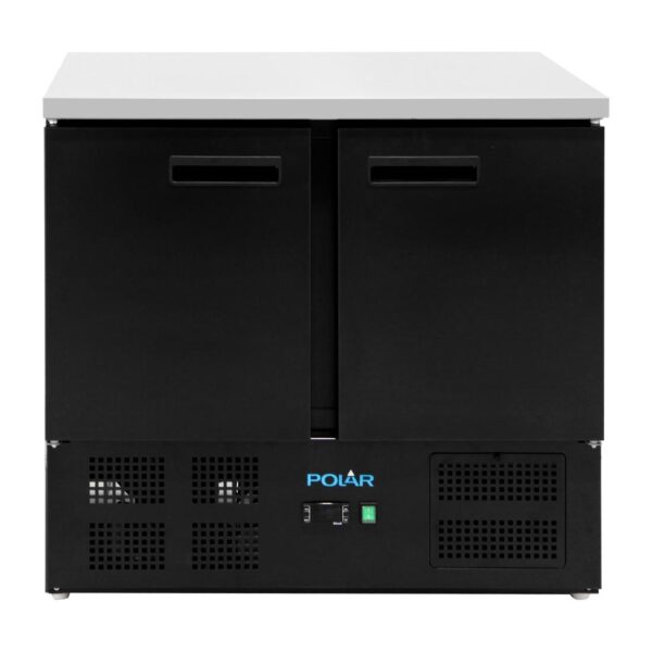 Polar G-Series Double Door Counter Fridge Black 257Ltr - Image 3