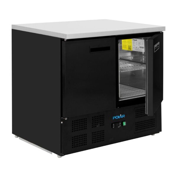 Polar G-Series Double Door Counter Fridge Black 257Ltr - Image 4