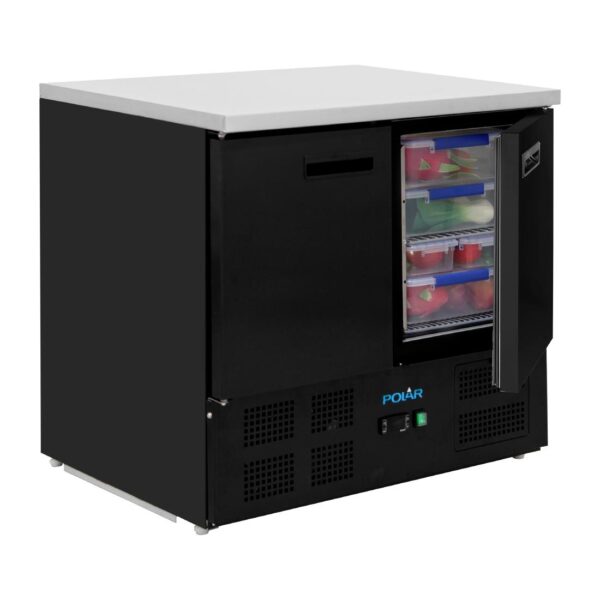 Polar G-Series Double Door Counter Fridge Black 257Ltr - Image 5