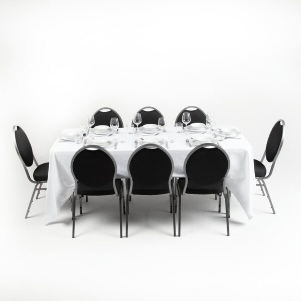 Bolero Rectangular Folding Table 6ft White - Image 2