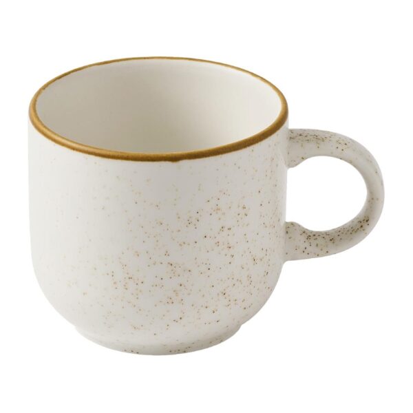 Churchill Stonecast Bubble Mugs Barley White 227ml (12 Pack)