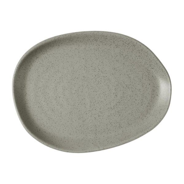 Churchill Stonecast Natural Organic Platters Peppercorn Grey 260x200mm (6 Pack)