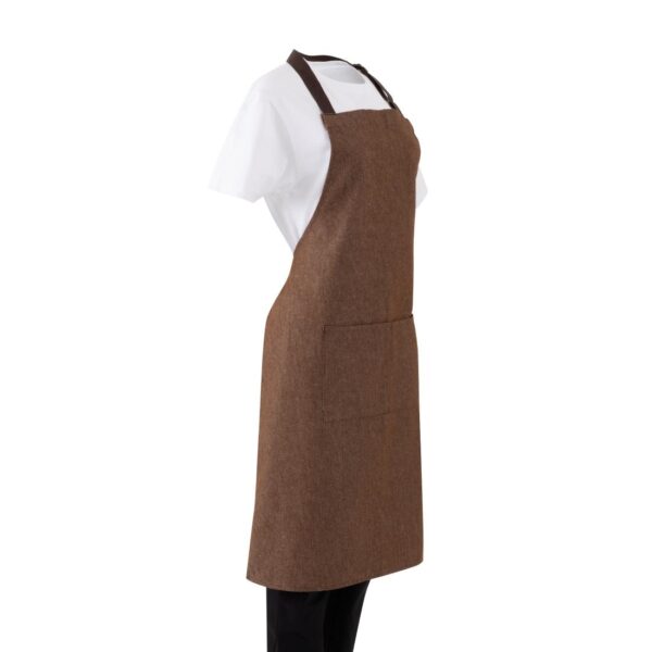 Southside Bib Apron Denim Tan - Image 6