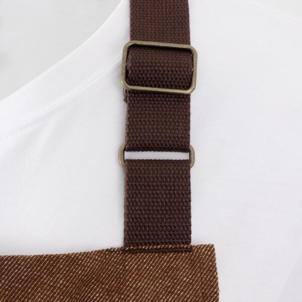Southside Bib Apron Denim Tan - Image 11