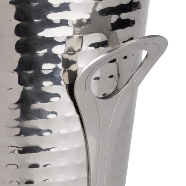 Olympia Flare Wine Bucket Hammered Stainless Steel 4.3Ltr - Image 5