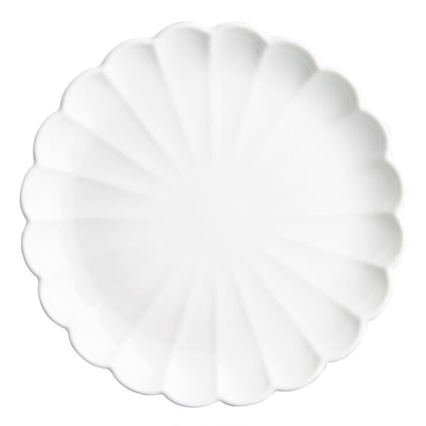 Olympia Bloom Scalloped Plates White 276mm (4 Pack)