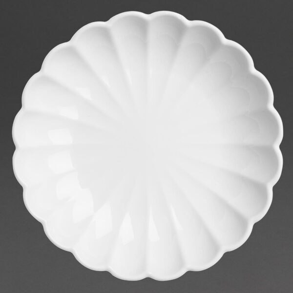 Olympia Bloom Scalloped Bowls White 230mm (6 Pack) - Image 6