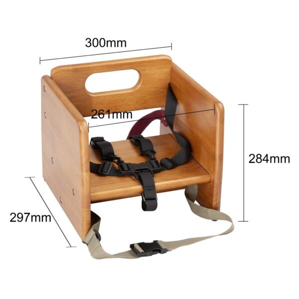 Bolero Booster Seat Natural Wood - Image 7