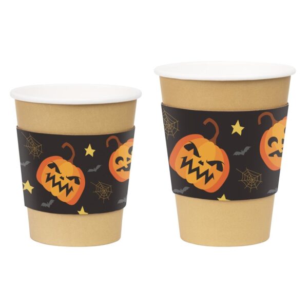 Fiesta Recyclable Halloween Cup Sleeves for 8oz Hot Cups (100 Pack) - Image 4