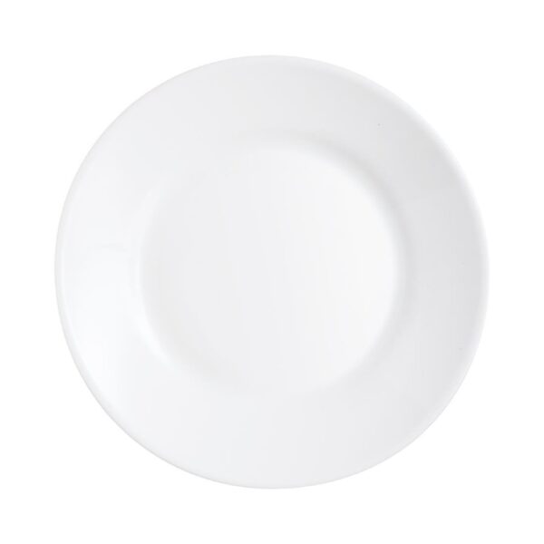 Arcoroc Opal Restaurant Wide Rim Plates 195mm (6 Pack)