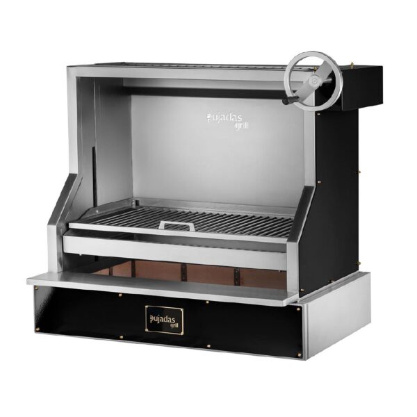 Pujadas Countertop Open Grill with V-Shaped Bars and Refractory Base
