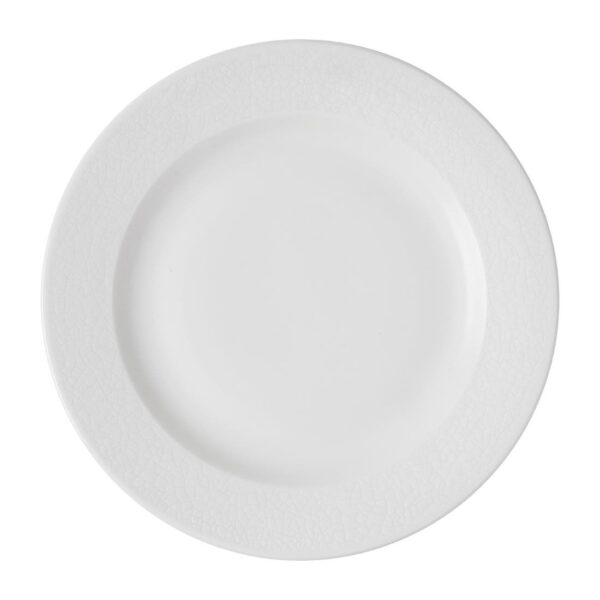 Churchill Viana Footed Plates White 234mm (12 Pack)