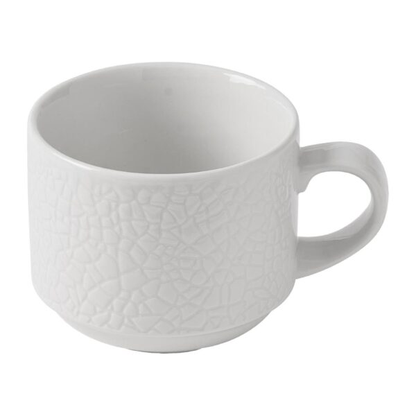 Churchill Viana Stacking Cups White 220ml (12 Pack)