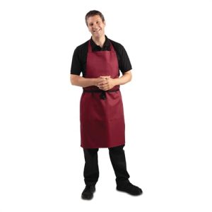 Whites Bib Apron Burgundy