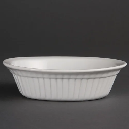 Olympia Whiteware Oval Pie Dishes 170mm (Pack of 6)